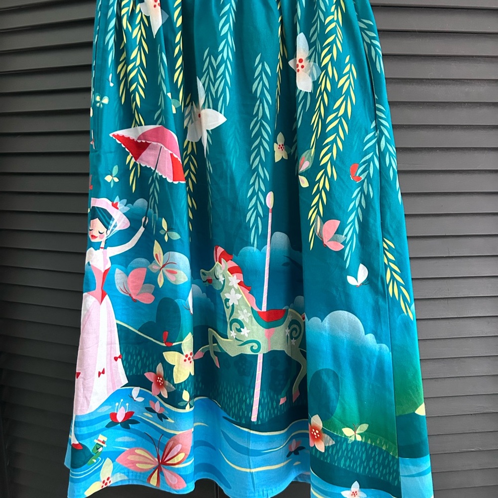 Jolly Holiday skirt from loungefly’s stitch shoppe